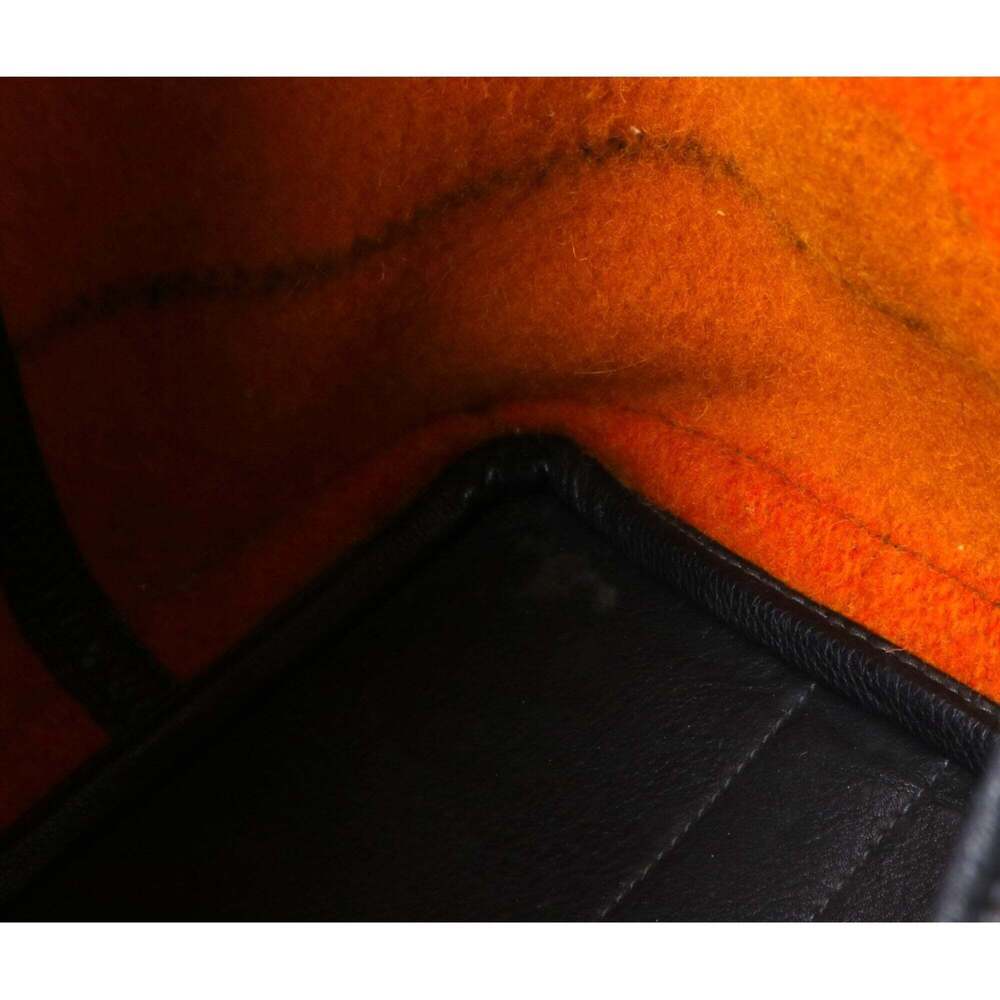 HERMES Mustard Orange Black Garden Party 36 PM - Picture 8 of 9